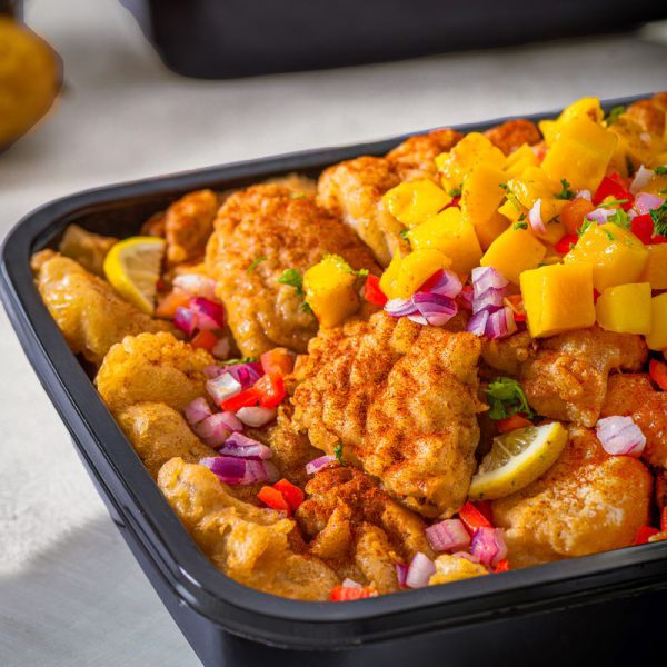 Mangoo Fish Fried Fish with Mango Salsa – Astoria ACES Corporate Takeaways