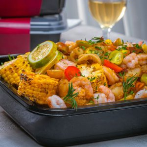 Assorted Seafood with Cajun Sauce