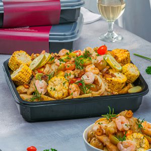 Assorted Seafood with Cajun Sauce