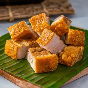 Lechon Kawali with Liver Sauce