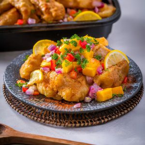 Fried Fish with Mango Salsa
