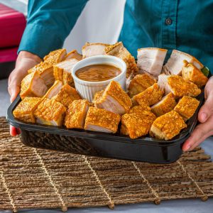 Lechon Kawali with Liver Sauce