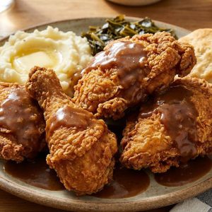 Fried Chicken with Gravy
