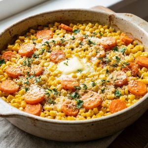 Baked Corn & Carrots